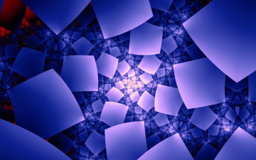 обоя 3д графика, фракталы , fractal, фракталы, квадраты