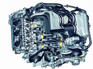Картинка porsche 996 carrera автомобили двигатели