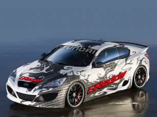 Картинка 2009 greddy gen street hyundai genesis coupe автомобили