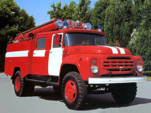 Картинка ац 40 на базе зил 130 автомобили пожарные машины