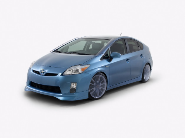 Обои картинки фото 2009, toyota, prius, aerius, aemulus, автомобили