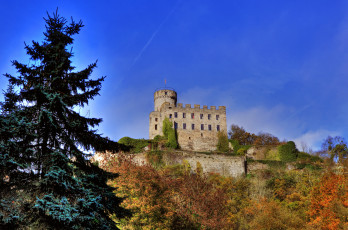Картинка германия burg pyrmont города дворцы замки крепости замок ландшафт