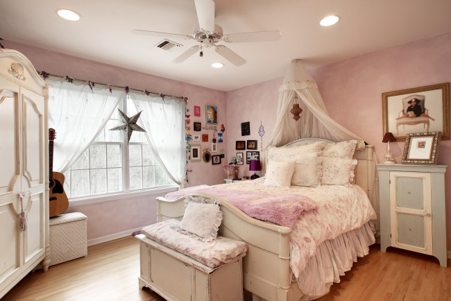 Обои картинки фото интерьер, детская, комната, балдахин, кровать