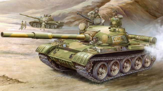 Обои картинки фото рисованное, армия, солдаты, танк