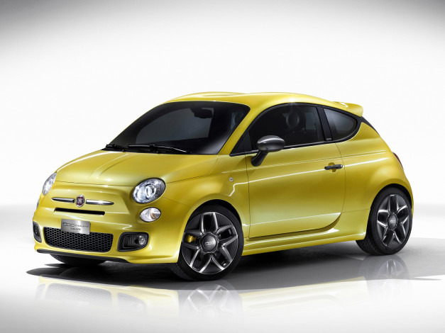 Обои картинки фото fiat 500 coupe zagato concept 2011, автомобили, fiat, 2011, concept, 500, zagato, coupe