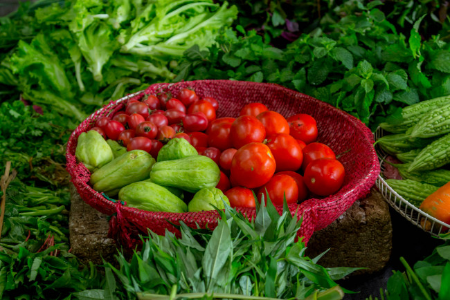 Обои картинки фото еда, овощи, урожай, томаты, помидоры