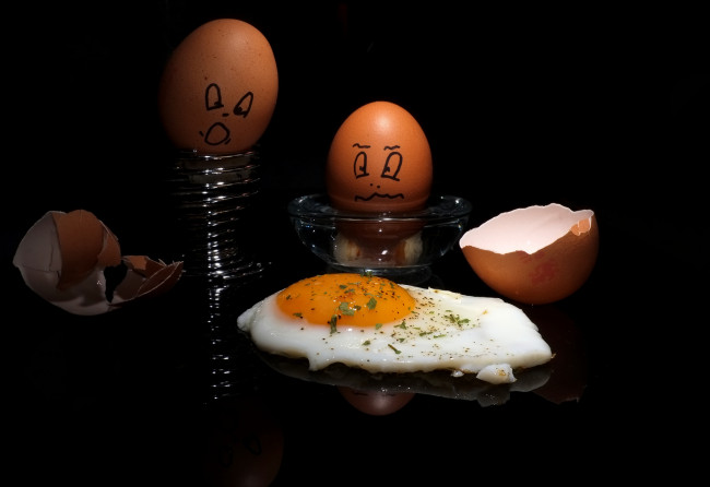 Обои картинки фото юмор и приколы, яичница