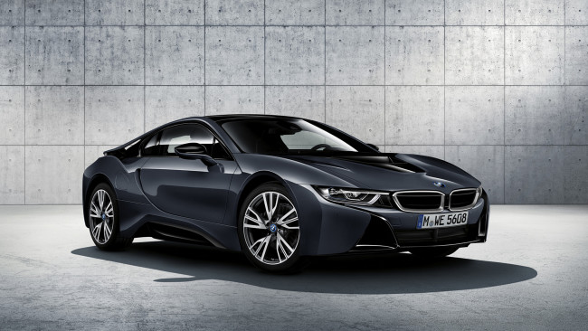 Обои картинки фото bmw i8 protonic dark silver special edition 2017, автомобили, bmw, edition, 2017, special, silver, i8, dark, protonic