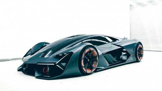 Обои картинки фото lamborghini terzo millennio concept 2017, автомобили, lamborghini, 2017, concept, millennio, terzo