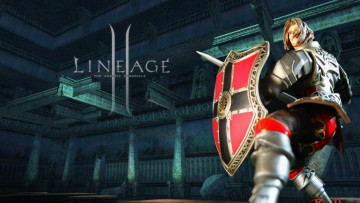 обоя видео игры, lineage ii,  the chaotic chronicle, рыцарь, щит