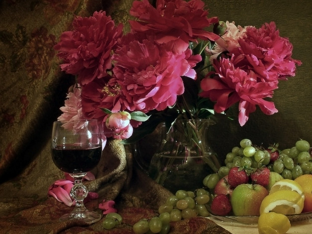Обои картинки фото анна, немирович, красное, полусладкое, еда, натюрморт