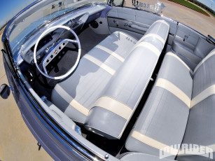 Картинка 1961 chevrolet impala convertible автомобили интерьеры chevy lowrider