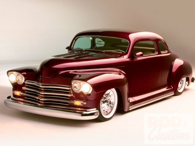 Обои картинки фото 1948, plymouth, business, coupe, автомобили, custom, classic, car