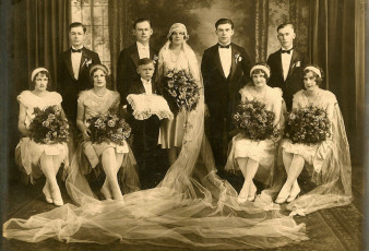 Картинка разное ретро винтаж свадьба жених невеста букет