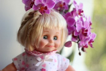 Картинка разное игрушки орхидеи кукла