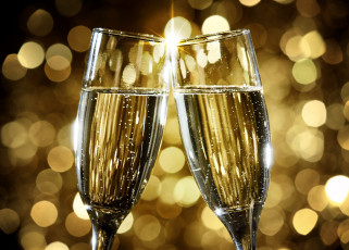 Картинка праздничные угощения праздник бокалы шампанское
