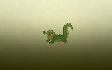 Картинка рисованные минимализм alligator аллигатор зеленоватый фон crocodile крокодил улыбка