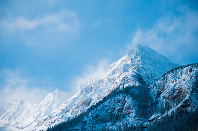 Обои картинки фото природа, горы, banff, national, park, canada, снег
