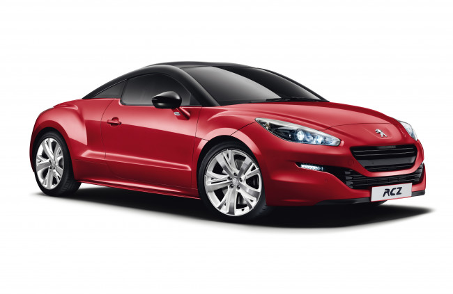 Обои картинки фото автомобили, peugeot, красный, 2014г, carbon, red, rcz