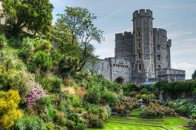 Обои картинки фото windsor, города, - дворцы,  замки,  крепости, дворец, королевский, парк