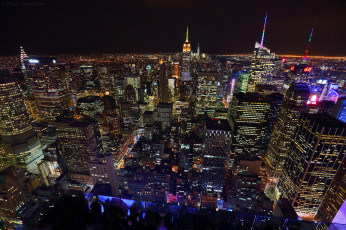Картинка города нью-йорк+ сша огни ночь город