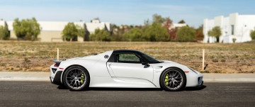 обоя автомобили, porsche, us-spec, weissach, package, spyder, 918, 2014г