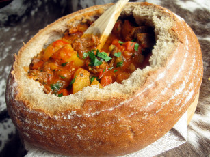 Картинка еда вторые+блюда хлеб овощи круглый мясо сочное рагу