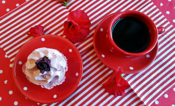 Картинка еда кофе +кофейные+зёрна пирожное маки