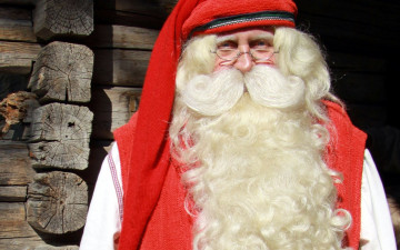 Картинка праздничные дед+мороз +санта+клаус борода очки колпак