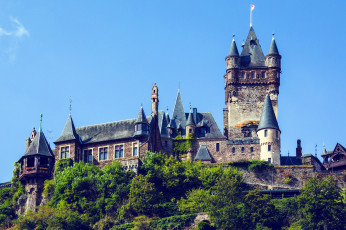 Картинка cochem+castle города кохем+ германия cochem castle