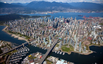 Картинка города ванкувер+ канада панорама