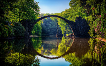 Картинка природа реки озера мост река