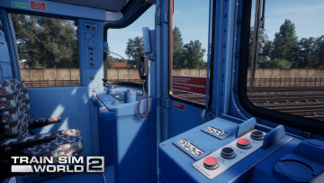 обоя видео игры, train sim world 2, поезд, кабина, кресло
