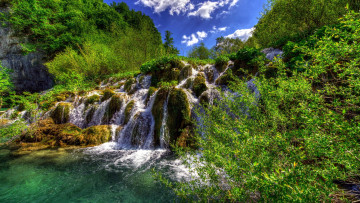 Картинка plitvice+lakes+np croatia природа водопады plitvice lakes np