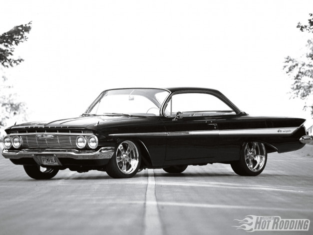Обои картинки фото 1961, chevy, impala, автомобили, chevrolet