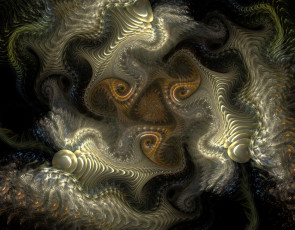 Картинка 3д графика fractal фракталы фрактал фон