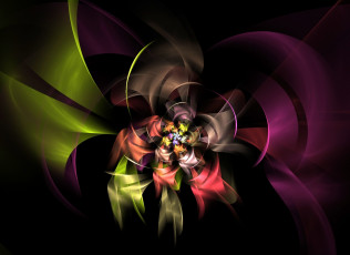 Картинка 3д графика fractal фракталы фон цвета фрактал узор