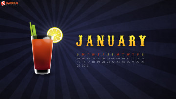 Картинка календари рисованные векторная графика коктейль стакан лимон