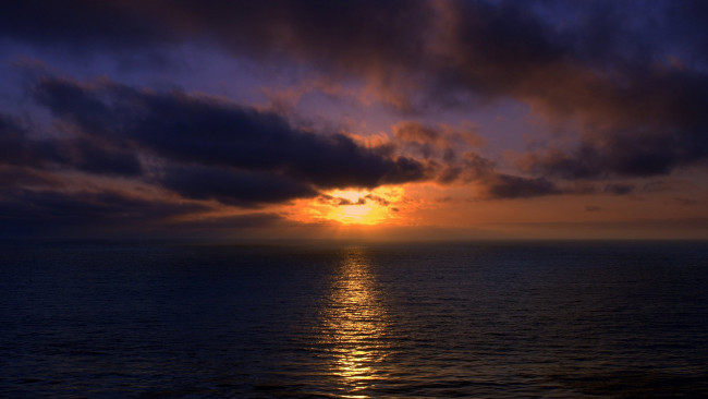Обои картинки фото sundown, природа, восходы, закаты, sea