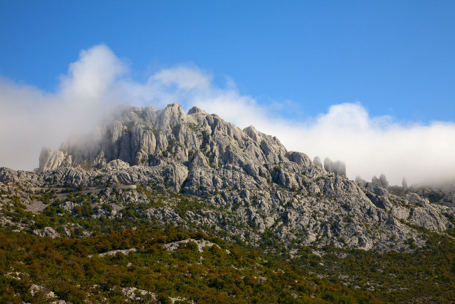 Обои картинки фото хорватия, природа, горы, облака