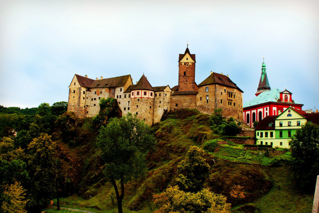 Обои картинки фото сastle, loket, Чехия, города, дворцы, замки, крепости, чехия, замок