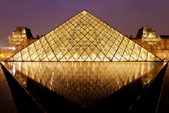 Обои картинки фото города, париж , франция, площадь, пирамида, louvre pyramid, paris, france, louvre, пирамида лувра, лувр