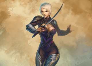 Картинка фэнтези девушки девушка воин меч