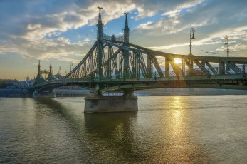 Картинка liberty+bridge города -+мосты река мост