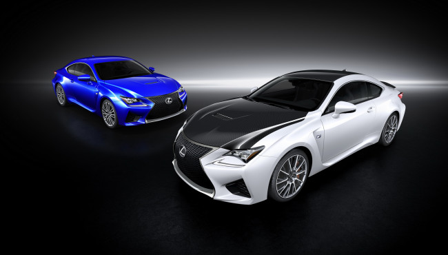 Обои картинки фото 2015 lexus rc f, автомобили, lexus, синий, белый, тюнинг