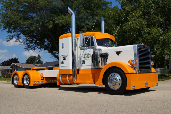 Обои картинки фото peterbilt truck, автомобили, peterbilt, тяжелый, грузовик, седельный, тягач