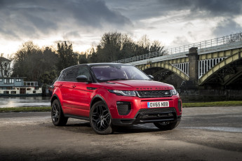 Картинка автомобили range+rover range rover evoque hse dynamic uk-spec 2015г красный