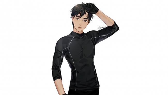 Обои картинки фото аниме, yuri on ice, phichit, chulanont