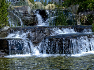 Картинка природа водопады потоки вода