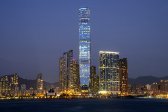 Картинка hong+kong города гонконг+ китай панорама небоскребы